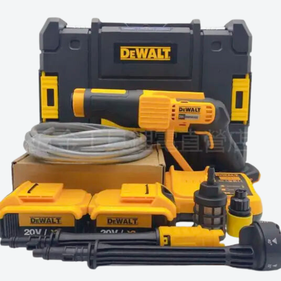 KIT ORIGINAL DEWALT: Hidrolavadora Portatil + ACCESORIOS  + 2 baterias de regallo 48V - CIERRE DE LA TIENDA